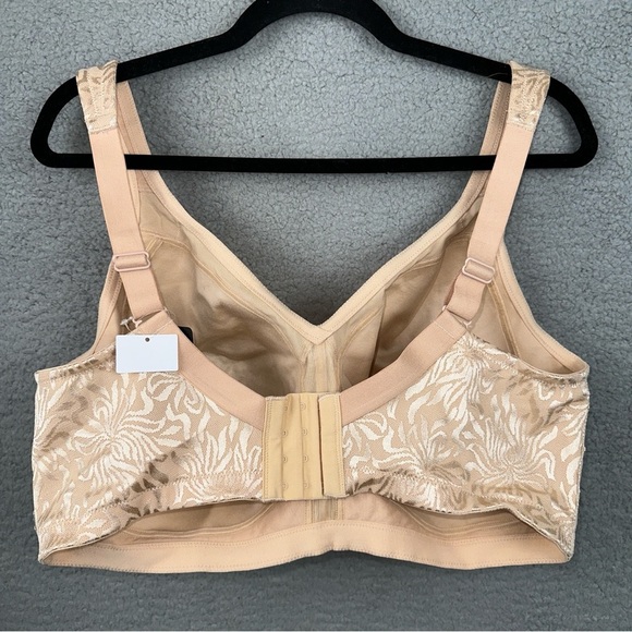Wingslove Bra Womens 40H Beige Full Coverage Minimizer Wirefree Non Padded NEW - Picture 4 of 7